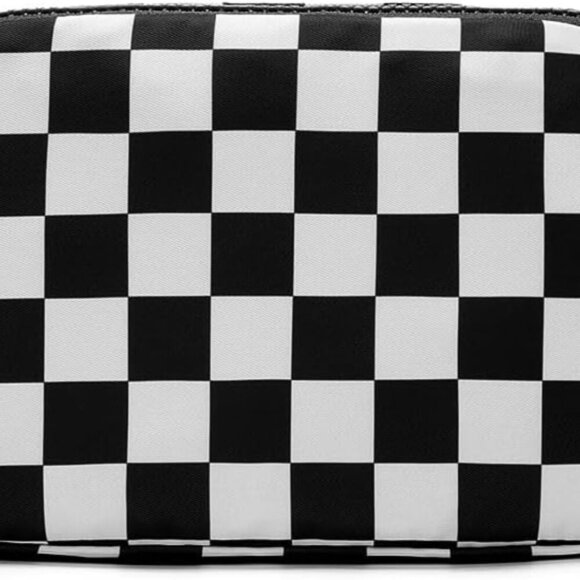 Chic Checkered Fanny Pack - Water-Repellent Nylon Belt Bag for Style & Function - Picture 1 of 6